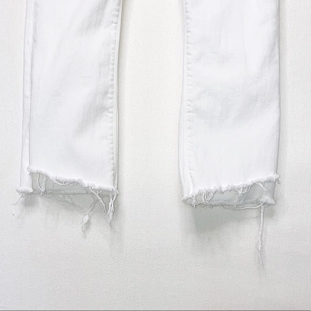 SOLD Black Orchid white frayed Crop Jean sz 27 - Picture 5 of 7
